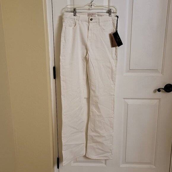 JEN7 BY 7 FOR ALL MANKIND Womens Skinny Cropped Cropped Jeans In White Sz 14 NWT